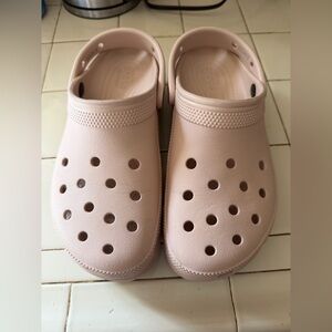 CROCS Blush Pink Platform Clog